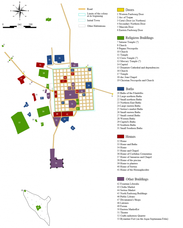 Timgad_archaeological_sites_map-en